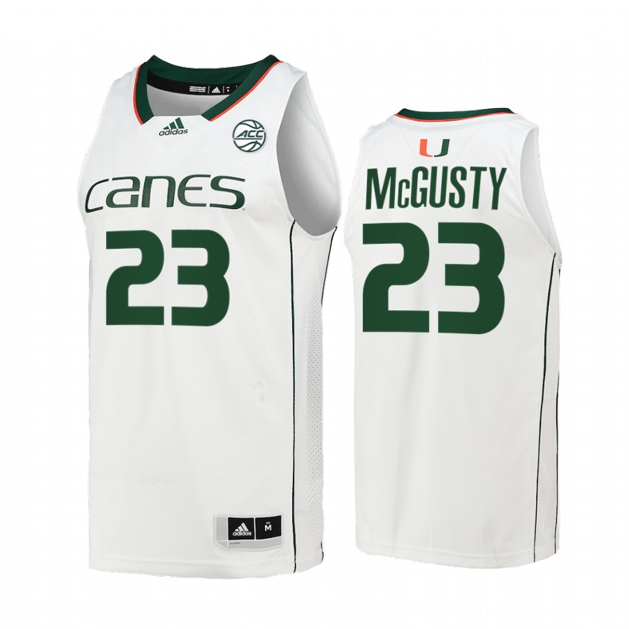 Miami Hurricanes Kameron McGusty Jersey 2022 College  White Uniform