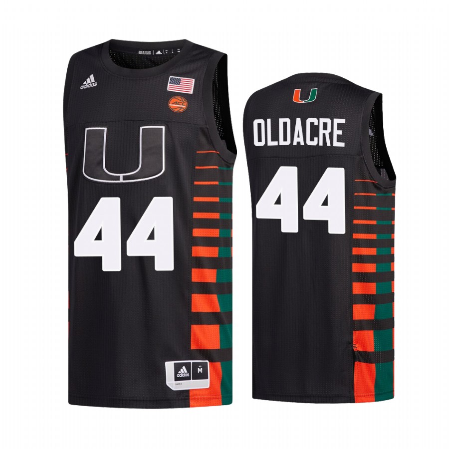 Miami Hurricanes Kyla Oldacre Jersey College  Black Uniform