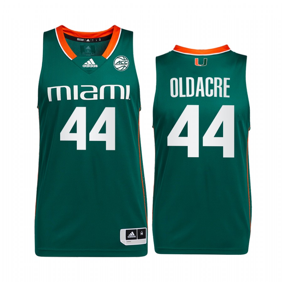 Miami Hurricanes Kyla Oldacre Jersey College  Green Uniform