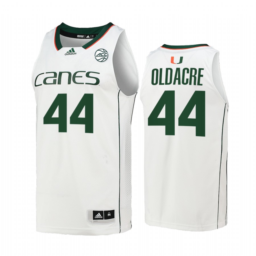Miami Hurricanes Kyla Oldacre Jersey College  White Uniform