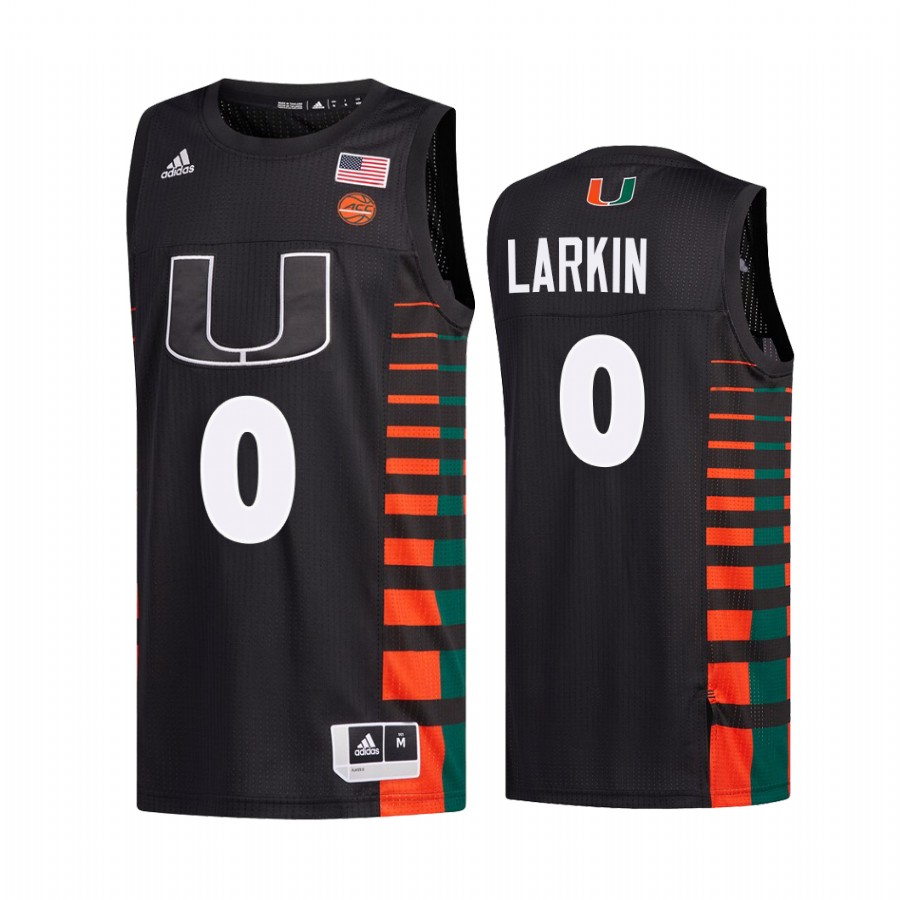 Miami Hurricanes Shane Larkin Jersey College  Black Alumni Uniform