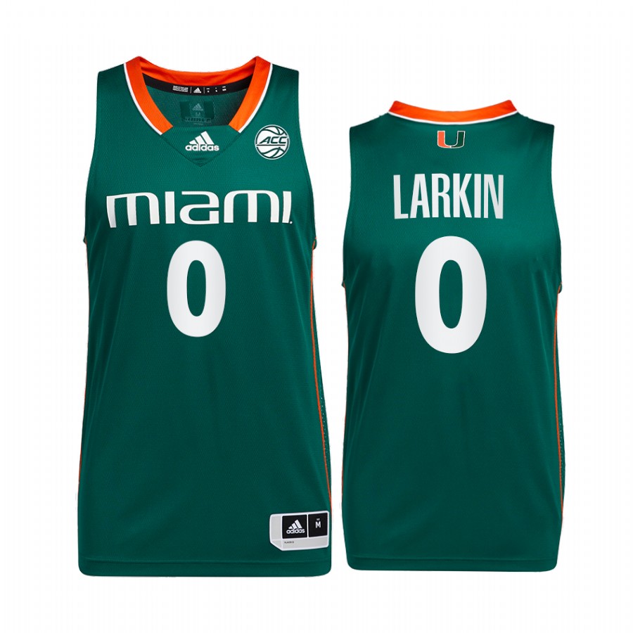 Miami Hurricanes Shane Larkin Jersey College  Green Alumni Uniform