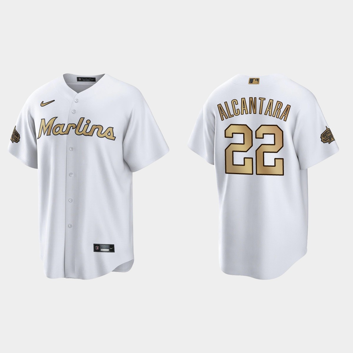 Miami Marlins Sandy Alcantara 2022 MLB All-Star Game Jersey - White