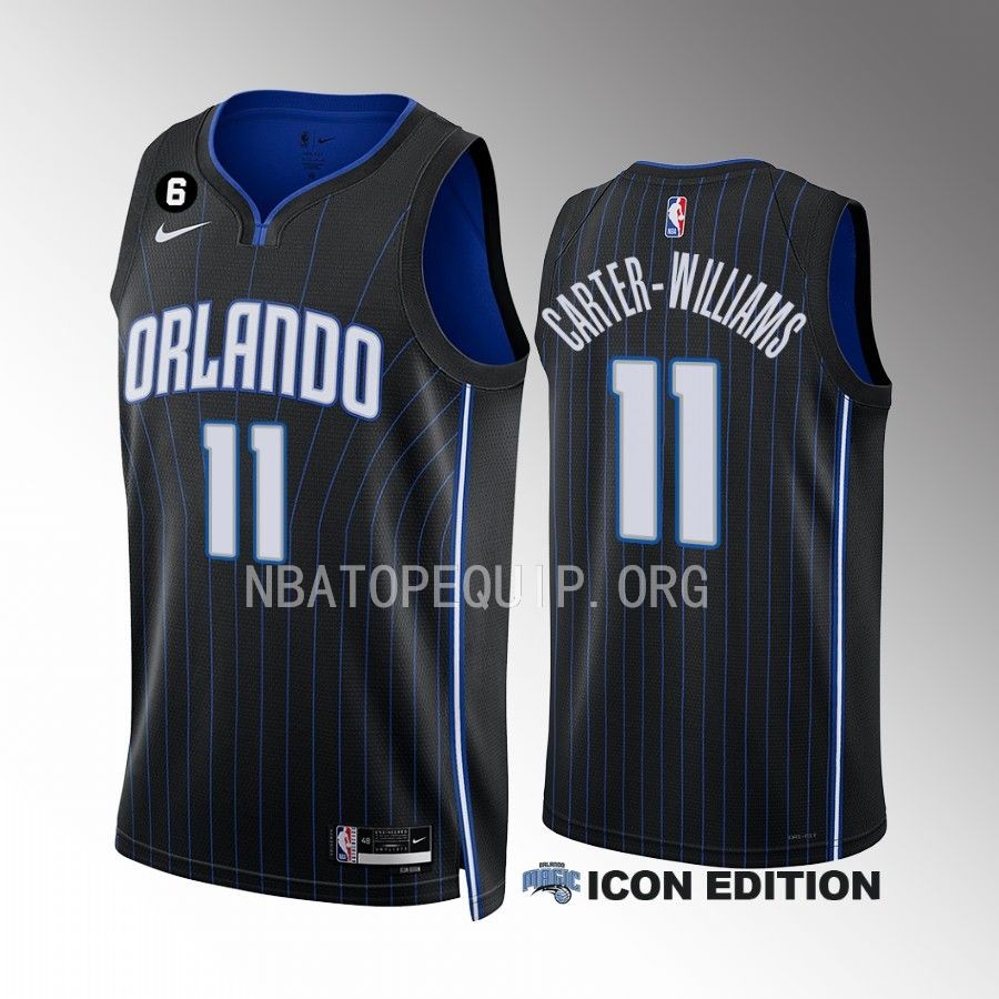 Michael Carter-Williams Orlando Magic Black Icon Edition 2022-23 Men Jersey Swingman