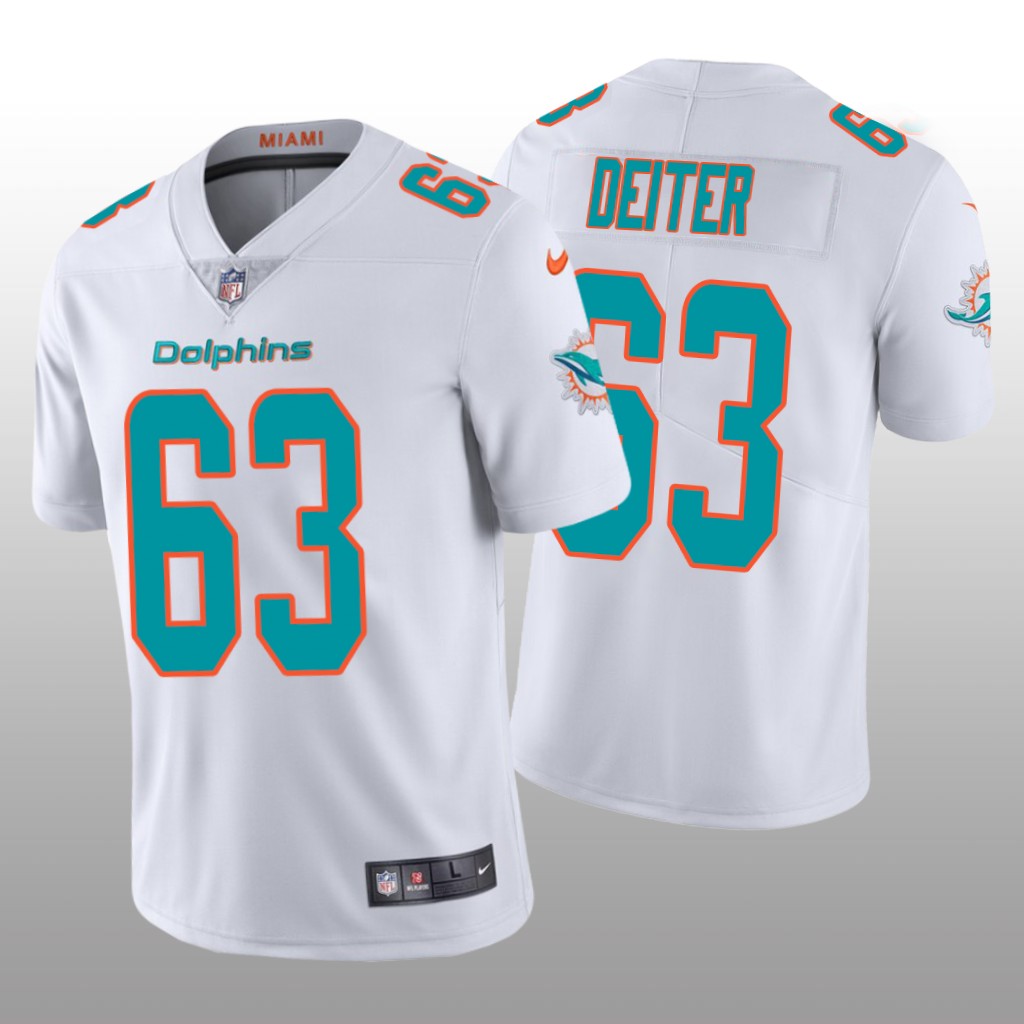 Michael Deiter Miami Dolphins White NFL Draft Vapor Limited Jersey