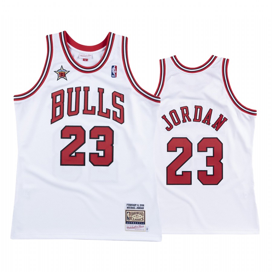 Michael Jordan #23 Chicago Bulls 1998 All-Star Jersey White