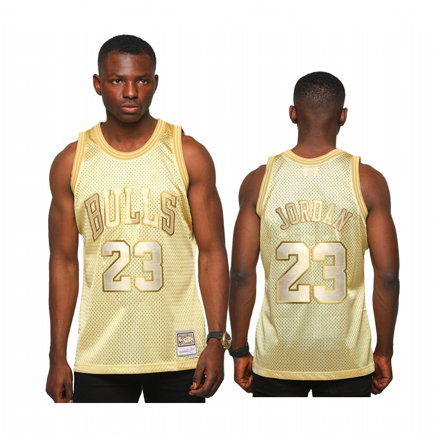 Michael Jordan #23 Chicago Bulls Golden Midas SM Jersey