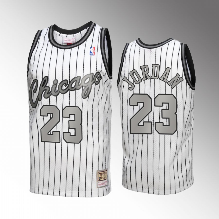 Michael Jordan #23 Chicago Bulls Reload 3.0 White Mitchell Ness Jersey