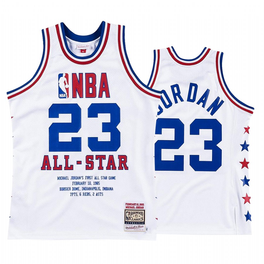 Michael Jordan #23 Jersey 1985 All-Star Eastern Hardwood Classics White Men