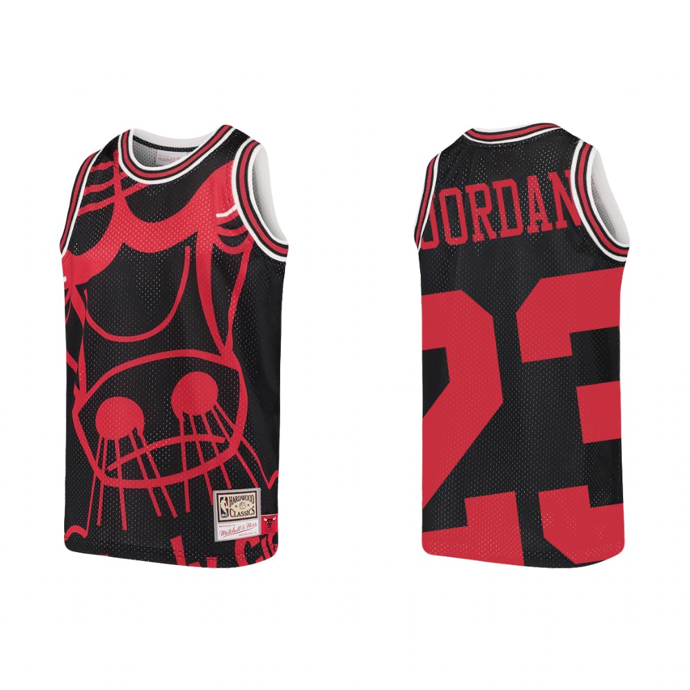 Michael Jordan Chicago Bulls Big Face Youth Jersey - Black