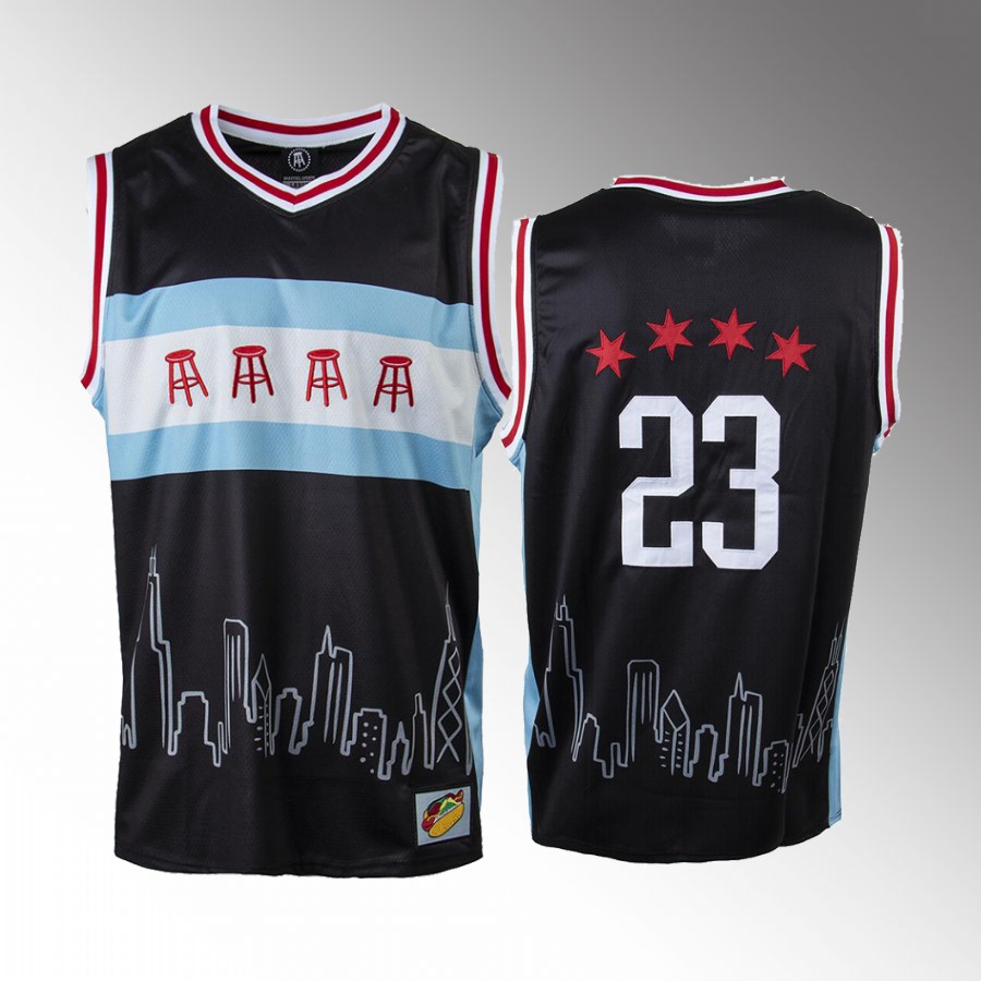 Michael Jordan Chicago Bulls Black #23 Jersey BARSTOOL  Tank