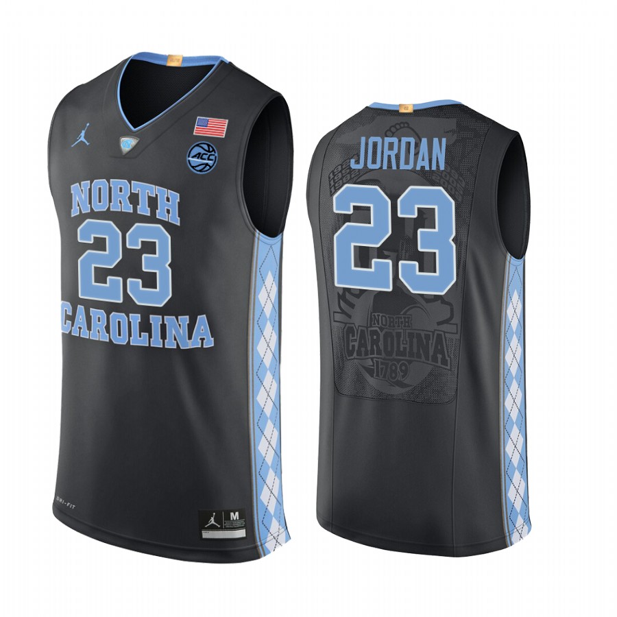 Michael Jordan North Carolina Tar Heels #23  Jersey - Black
