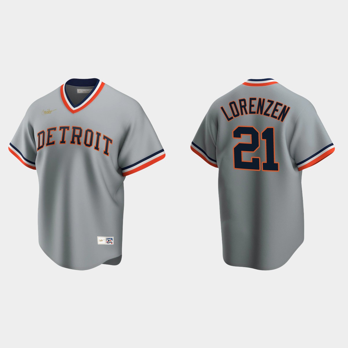 Michael Lorenzen Detroit Tigers Cooperstown Collection Road Jersey - Gray