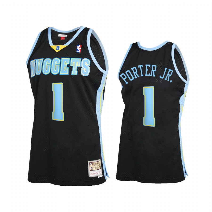 Michael Porter Jr. 1 Denver Nuggets Reload 2.0 Black Jersey Hardwood Classics
