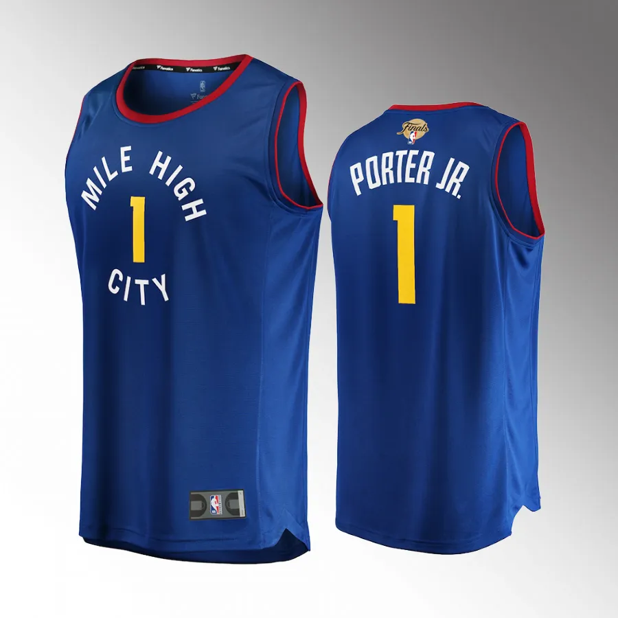 Michael Porter Jr. Nuggets #1 Blue Jersey Fast Break 2023 NBA Finals Fast Break Player
