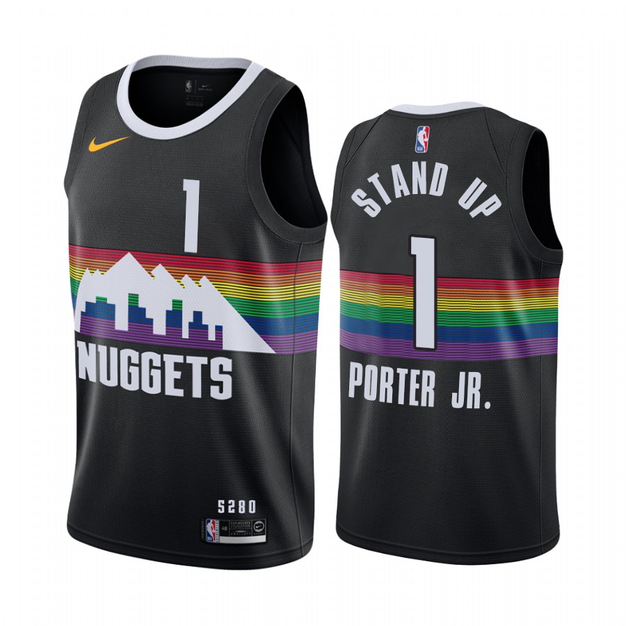 Michael Porter Jr. stand up Nuggets Justice 2020 Playoffs social justice Jersey