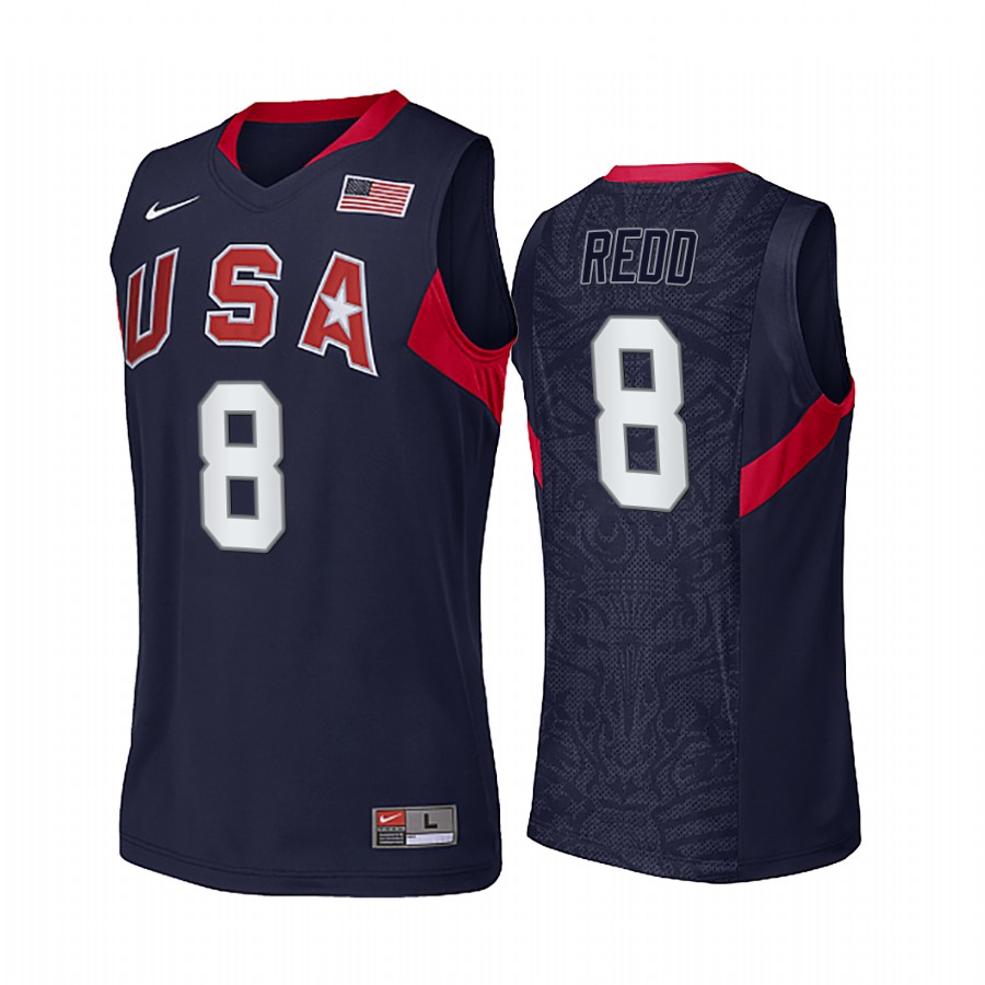 Michael Redd USA  #8 Navy 2008 Summer Olympics Limited Jersey