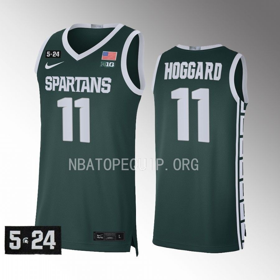 Michigan State Spartans A.J. Hoggard Jersey Limited  Green Uniform