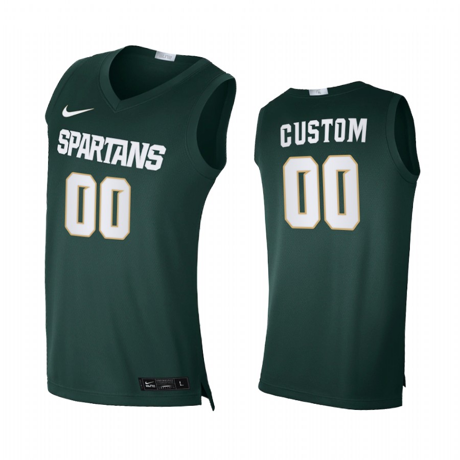 Michigan State Spartans Custom Green Alumni Limited 2020-21 College  Jersey