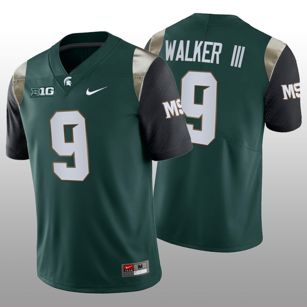 Michigan State Spartans Kenneth Walker III Green Limited Jersey College  - Men