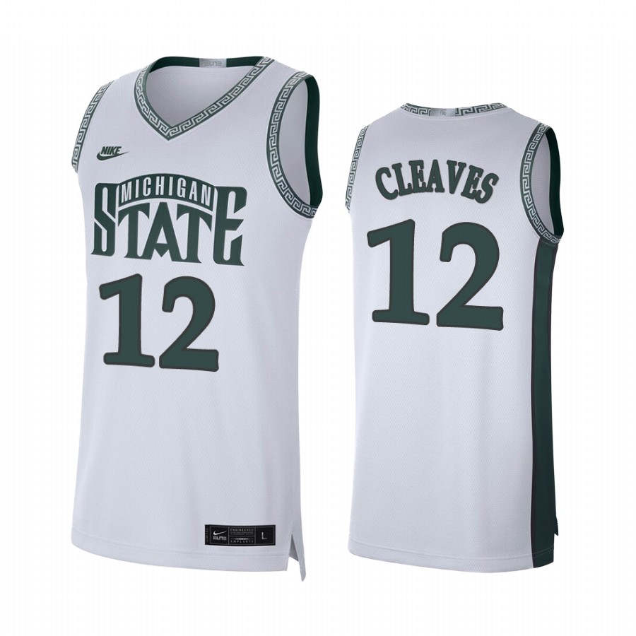 Michigan State Spartans Mateen Cleaves White Retro Limited College Baketball Jersey NCAA