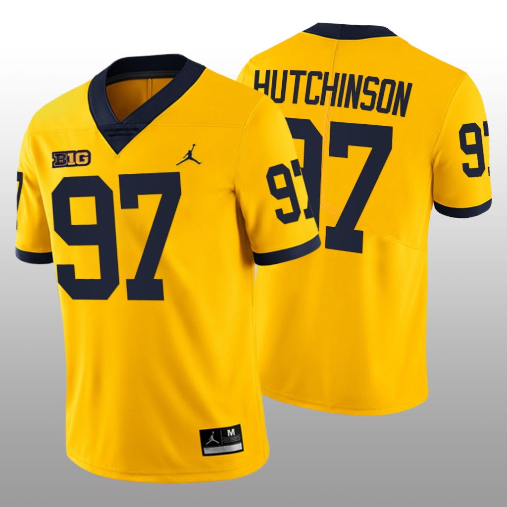 Michigan Wolverines Aidan Hutchinson Maize Limited Jersey College  - Men