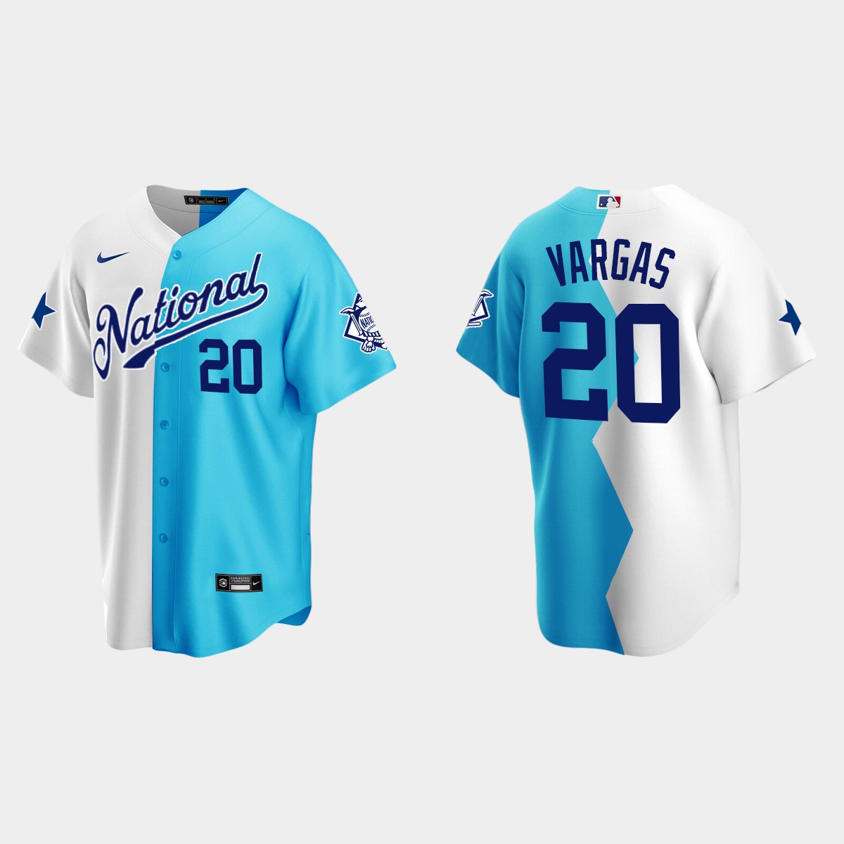 Miguel Vargas MLB 2022 All-Star Futures Game Split Jersey - White Teal