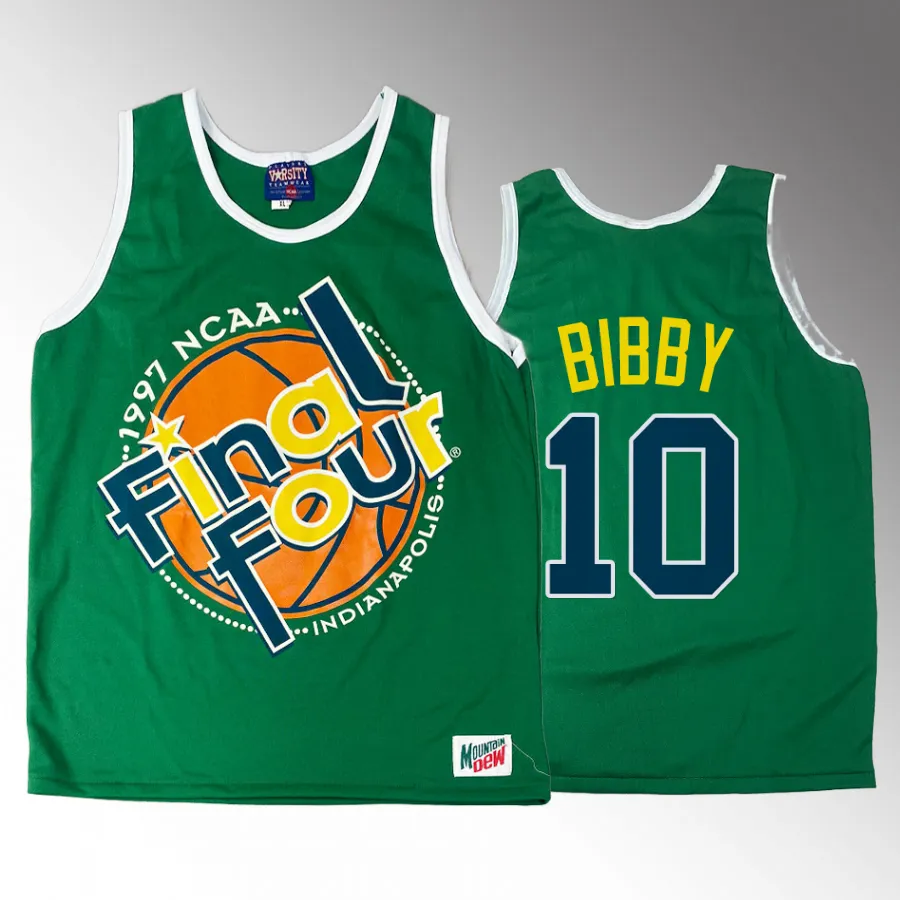 Mike Bibby Arizona Wildcats 1997 NCAA Champions Men's Green Final Four Jersey