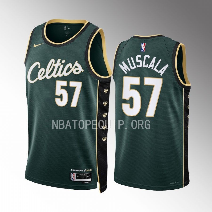 Mike Muscala 2022-23 Boston Celtics Green #57 Icon Edition Jersey Swingman