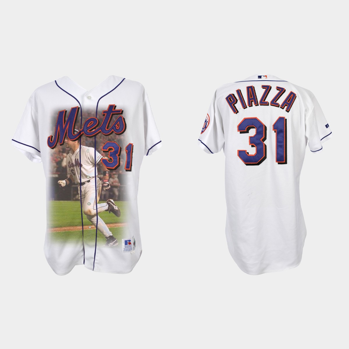 Mike Piazza's Home Run After 9/11 Graphic Jersey - White