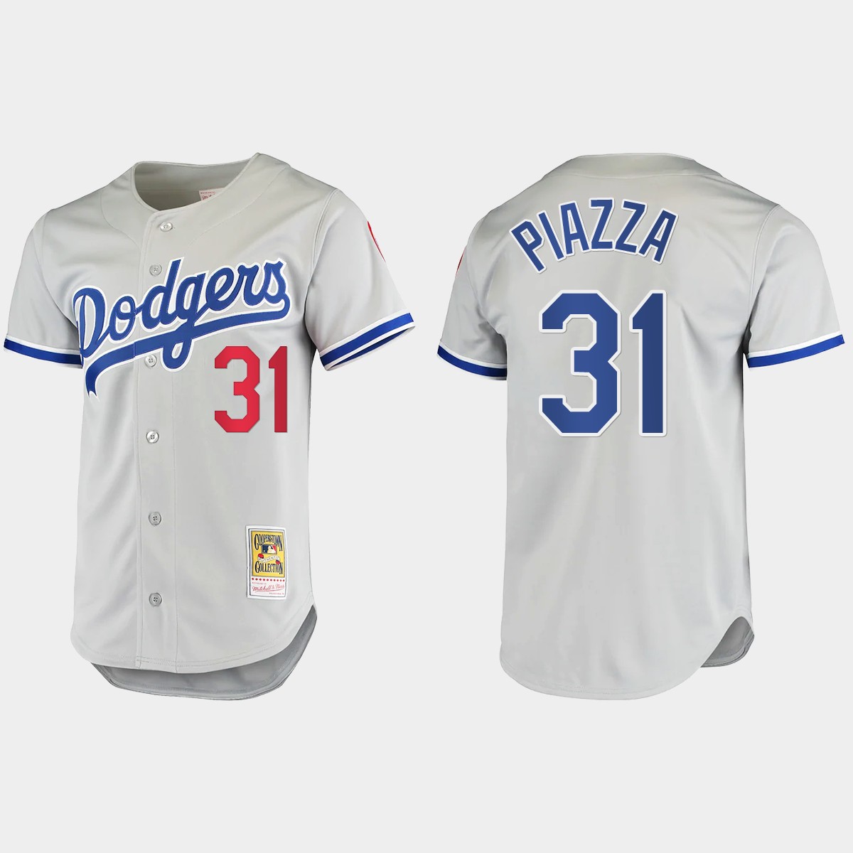 Mike Piazza #31 Los Angeles Dodgers Cooperstown Collection Jersey - Gray