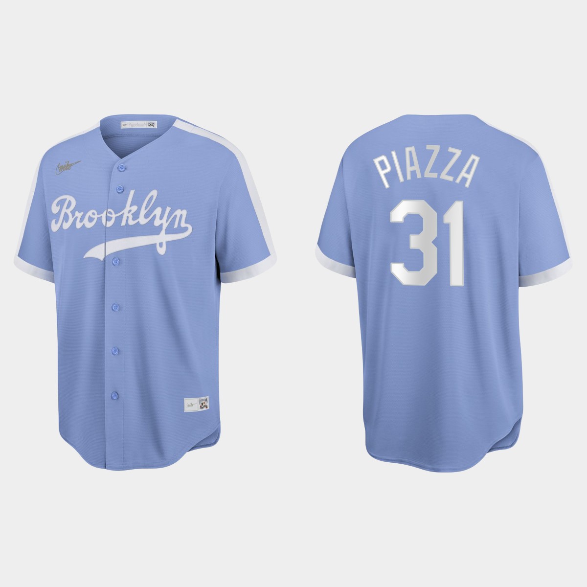 Mike Piazza Brooklyn Dodgers Cooperstown Collection  Jersey - Light Purple