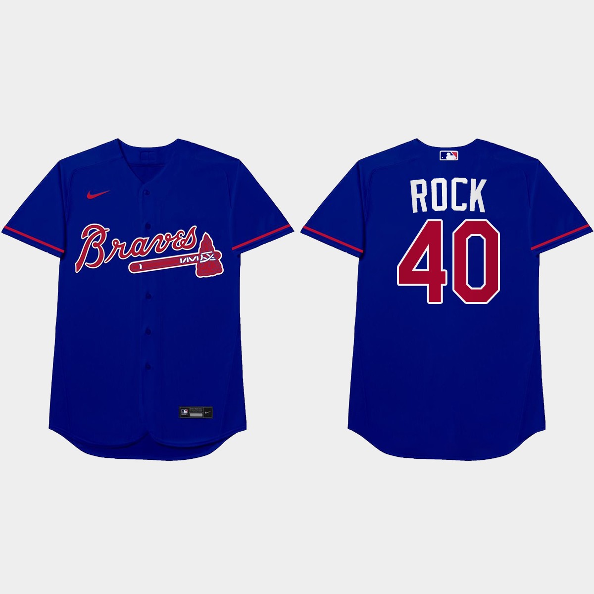 Mike Soroka Nickname Braves 2021 Players' Weekend Rock Jersey - Royal