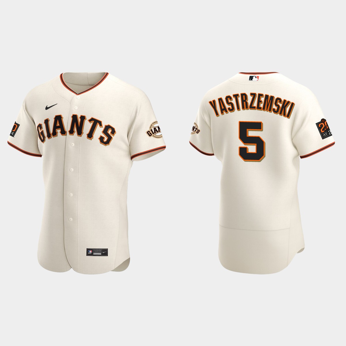 Mike Yastrzemski #5 San Francisco Giants Home Jersey - Cream