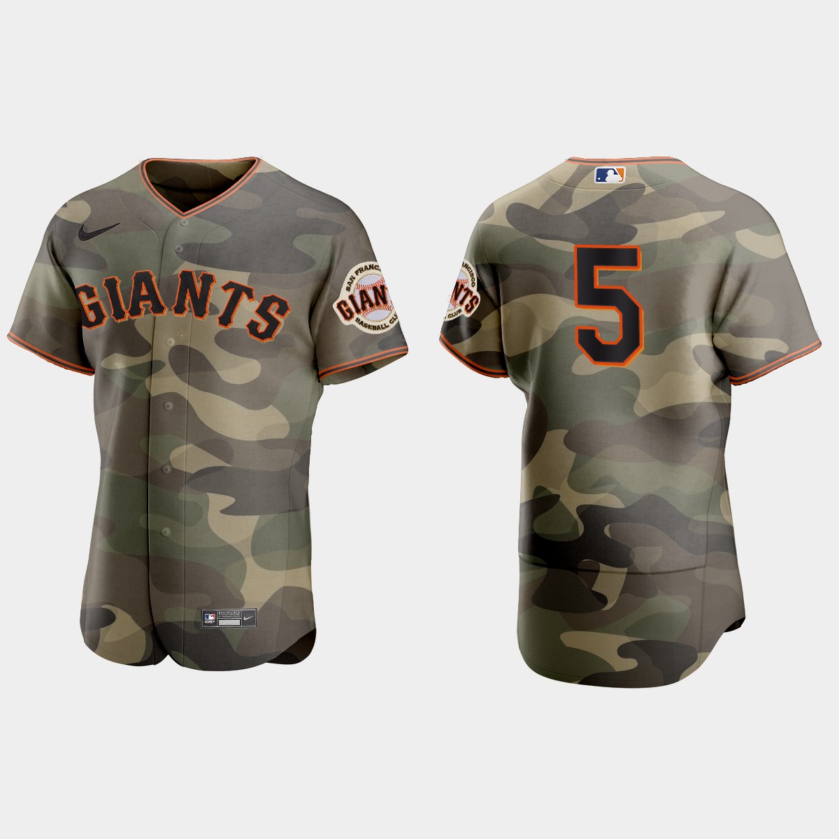 Mike Yastrzemski San Francisco Giants 2021 National Armed Forces Day Jersey - Camo