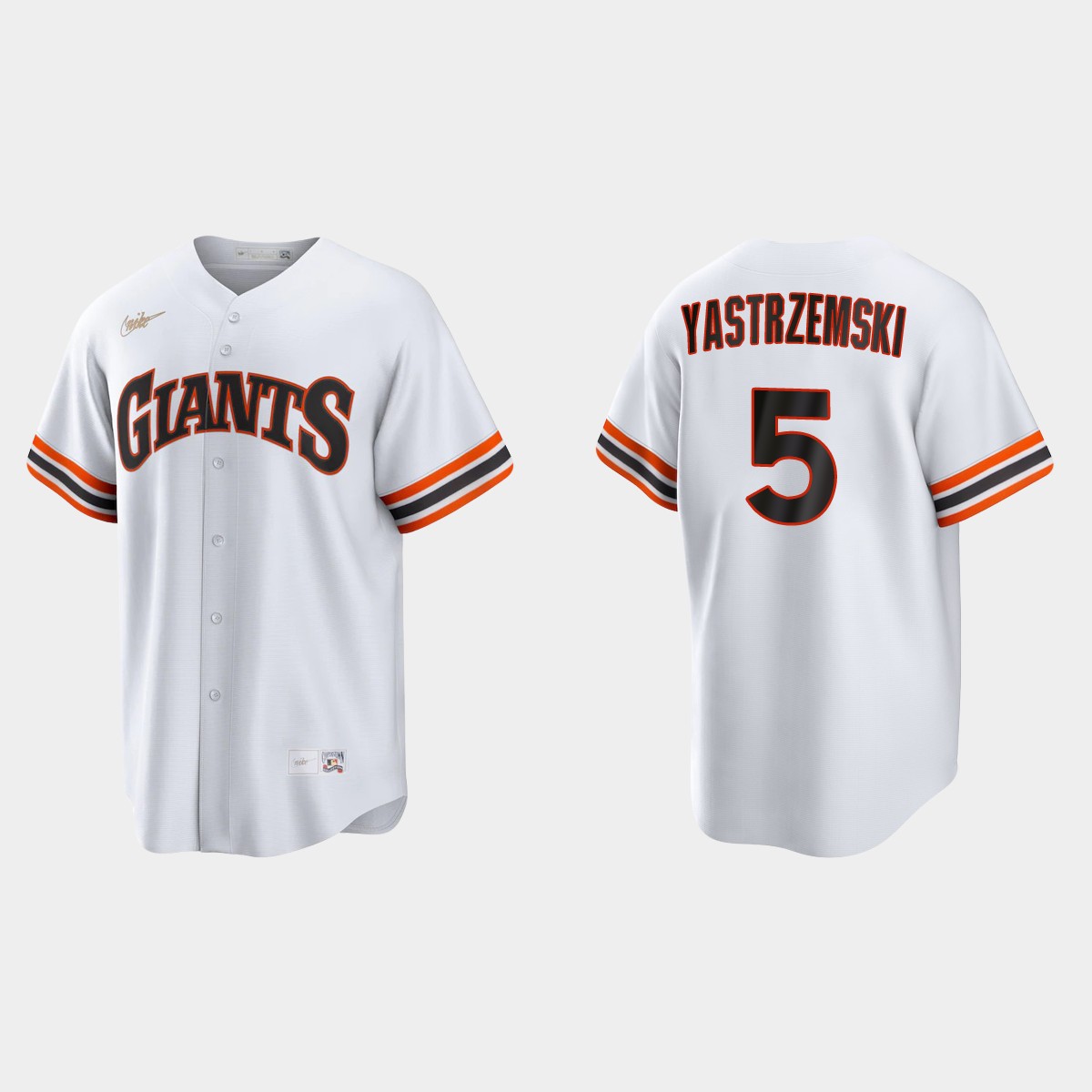 Mike Yastrzemski San Francisco Giants Cooperstown Home Jersey - White