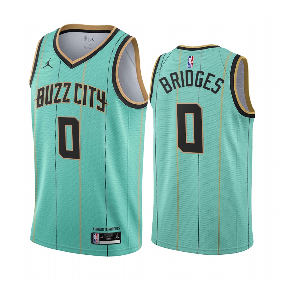 Miles Bridges Charlotte Hornets 2020-21 Mint Green Buzz City Jersey