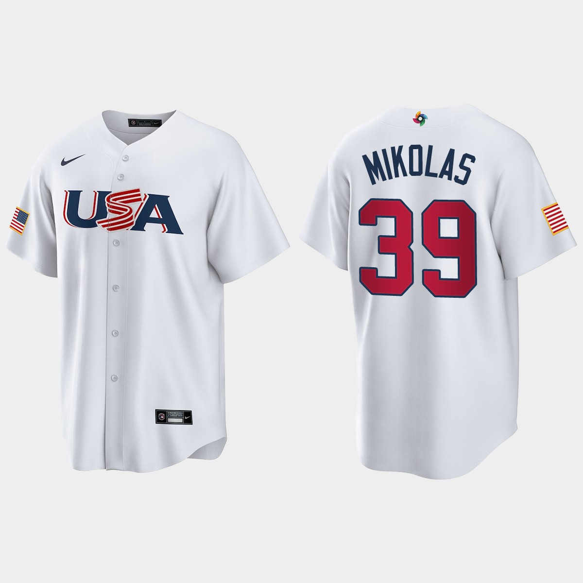Miles Mikolas St. Louis Cardinals 2023 World  Classic USA Jersey - White