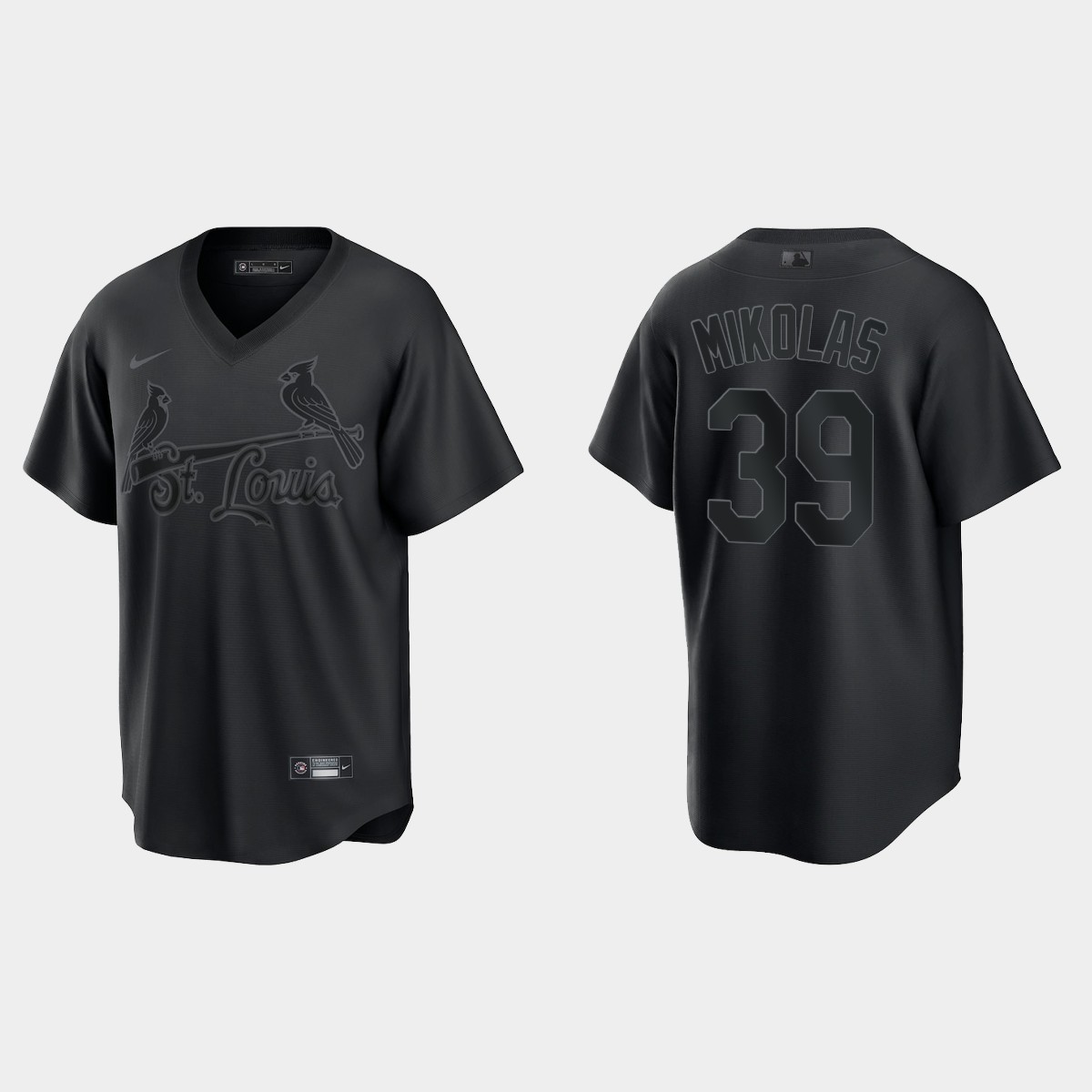 Miles Mikolas St. Louis Cardinals Pitch Black Fashion Jersey - Black