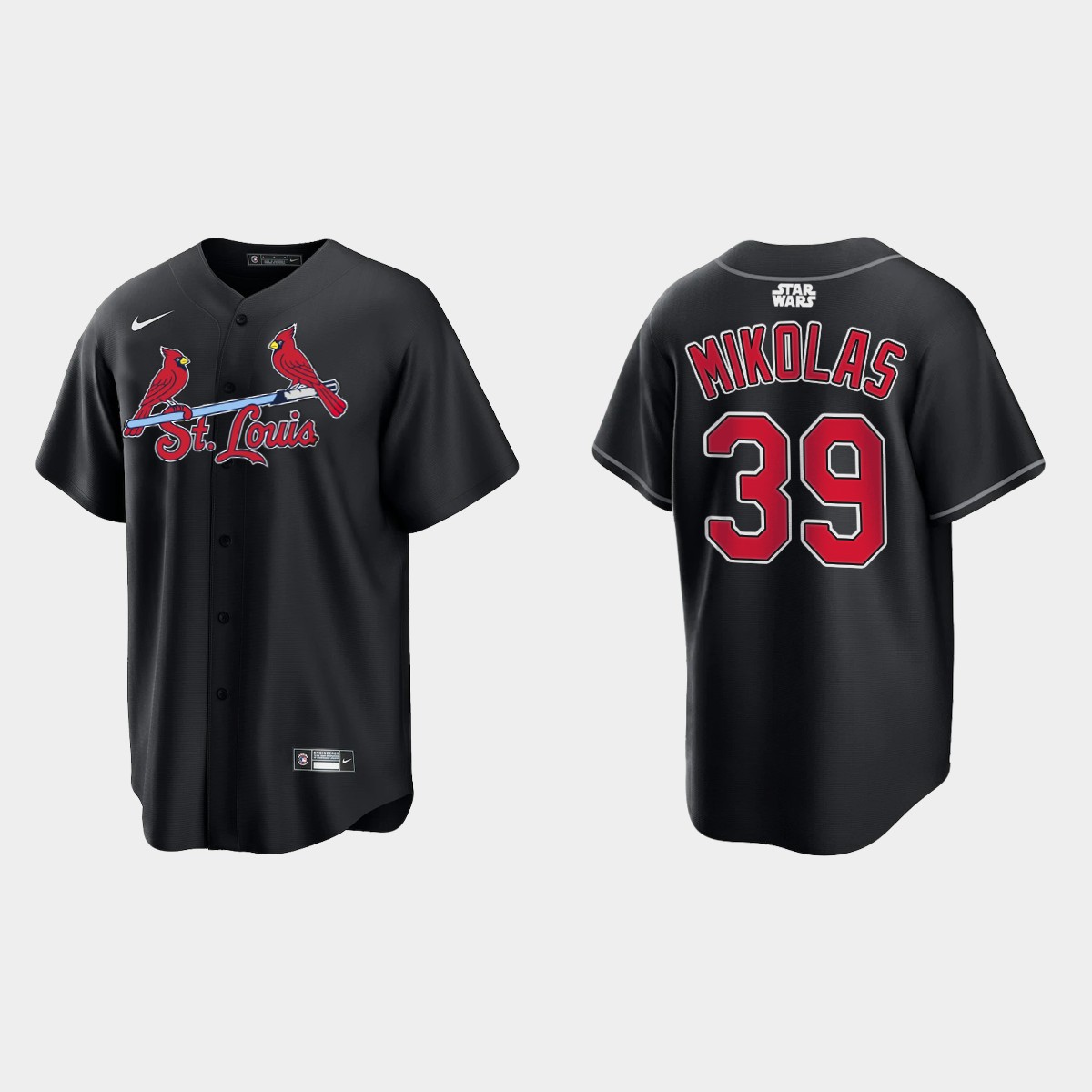 Miles Mikolas St. Louis Cardinals Star Wars Jersey - Black