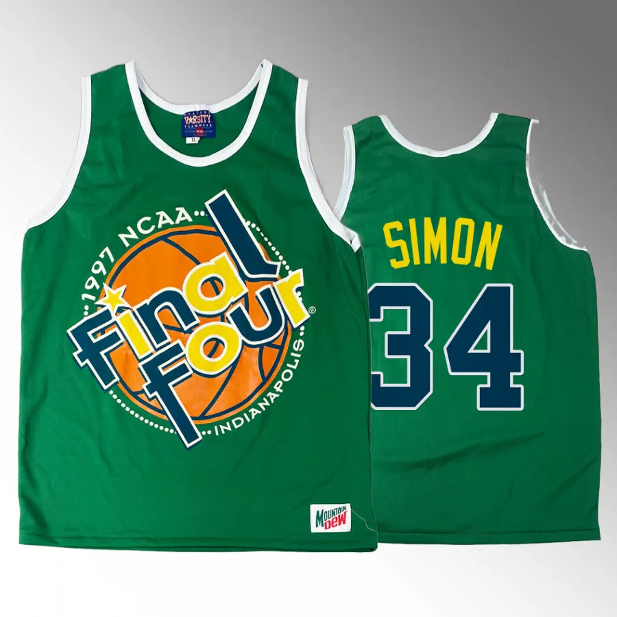 Miles Simon Arizona Wildcats 1997 NCAA Champions Men's Green Final Four Jersey