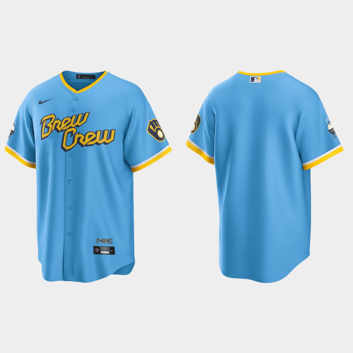 Milwaukee Brewers 2022 City Connect Team Jersey - Powder Blue