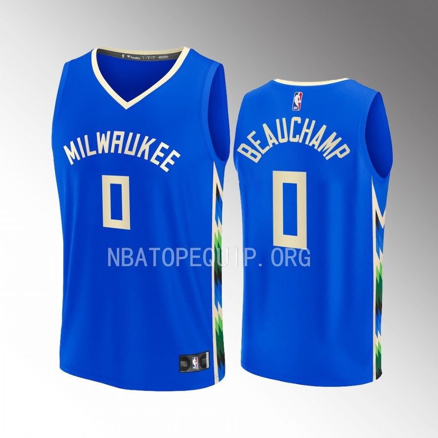 Milwaukee Bucks #0 MarJon Beauchamp City Edition Jersey 2022-23 Fastbreak Royal