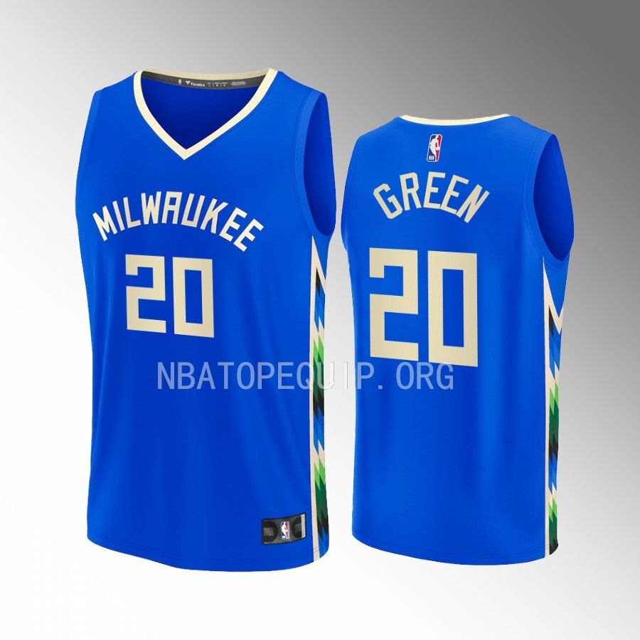 Milwaukee Bucks #20 A.C. Green City Edition Jersey 2022-23 Fastbreak Royal