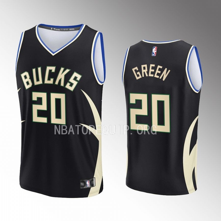 Milwaukee Bucks #20 A.C. Green Statement Edition Jersey 2022-23 Fast Break  Black