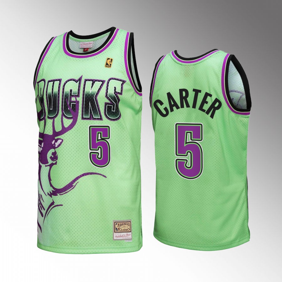 Milwaukee Bucks Jevon Carter Green Reload 3.0 Men Jersey Mitchell Ness