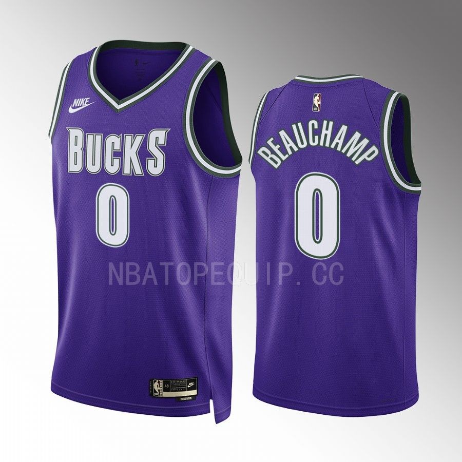 Milwaukee Bucks MarJon Beauchamp 2022-23 Classic Edition Purple #0 Jersey BIG 3 ERA