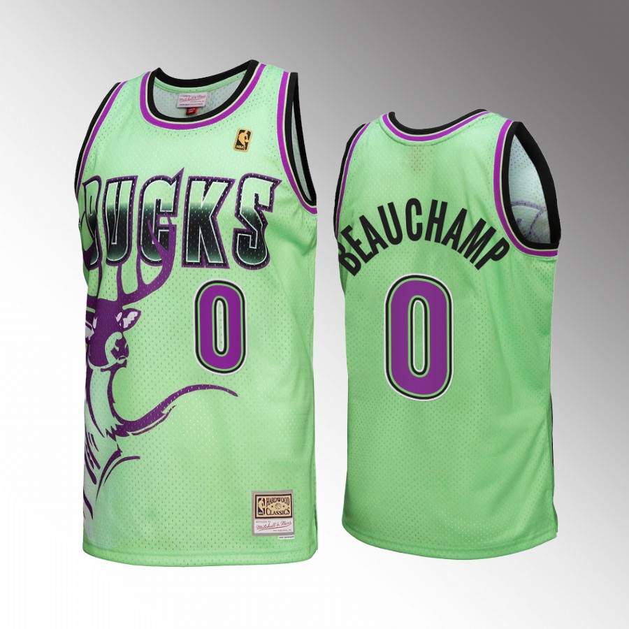 Milwaukee Bucks MarJon Beauchamp Green Reload 3.0 Men Jersey Mitchell Ness