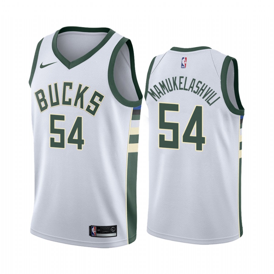 Milwaukee Bucks Sandro Mamukelashvili 2021 NBA Draft #54 Association Edition Jersey White