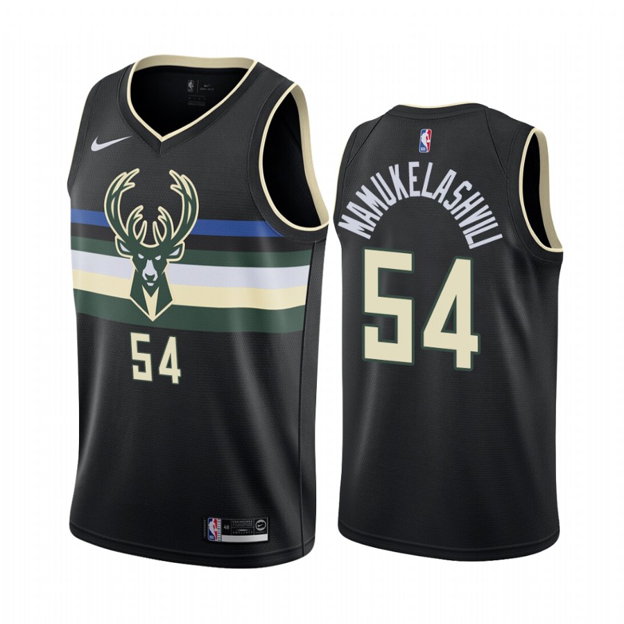 Milwaukee Bucks Sandro Mamukelashvili 2021 NBA Draft #54 Statement Edition Jersey Black